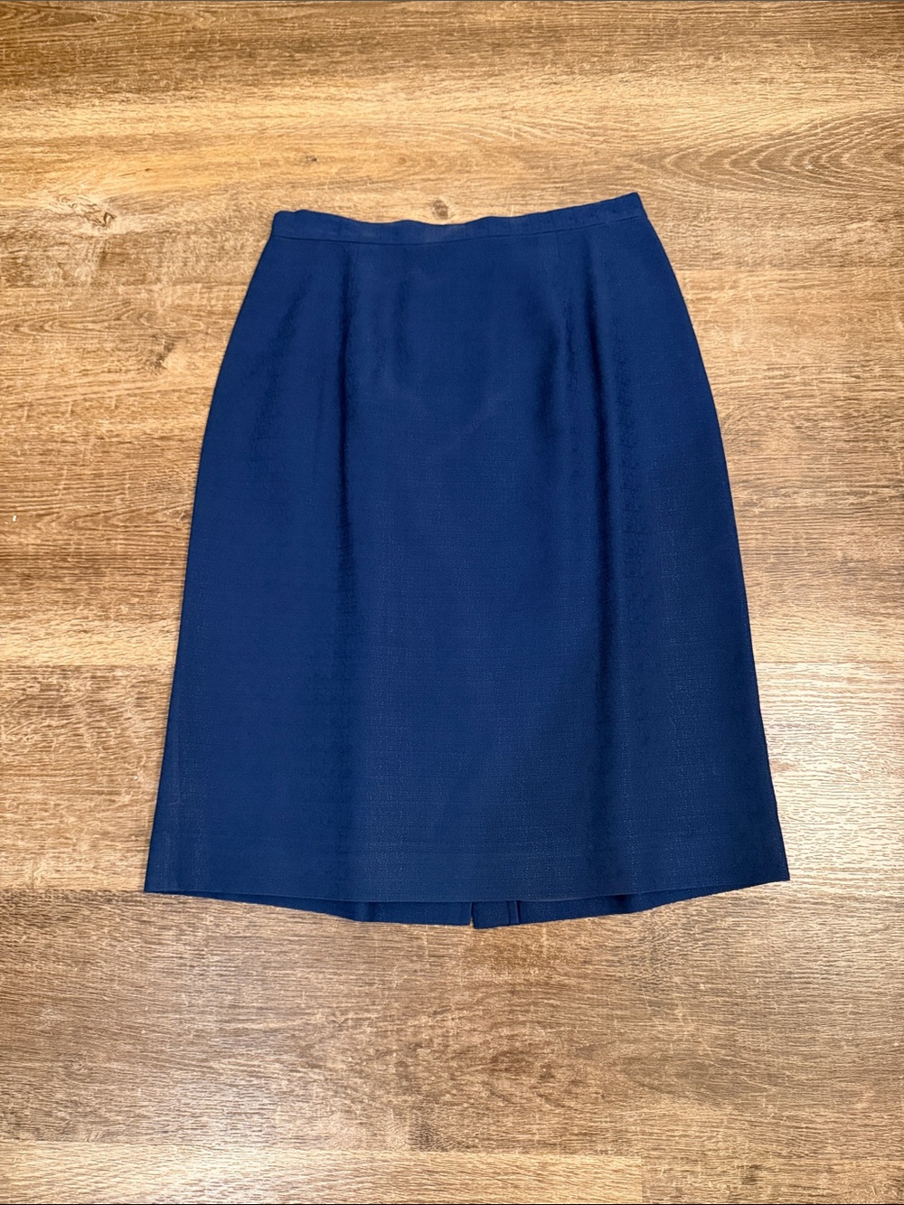 Tailored Navy Pencil Skirt for Women - Sleek Professional Style